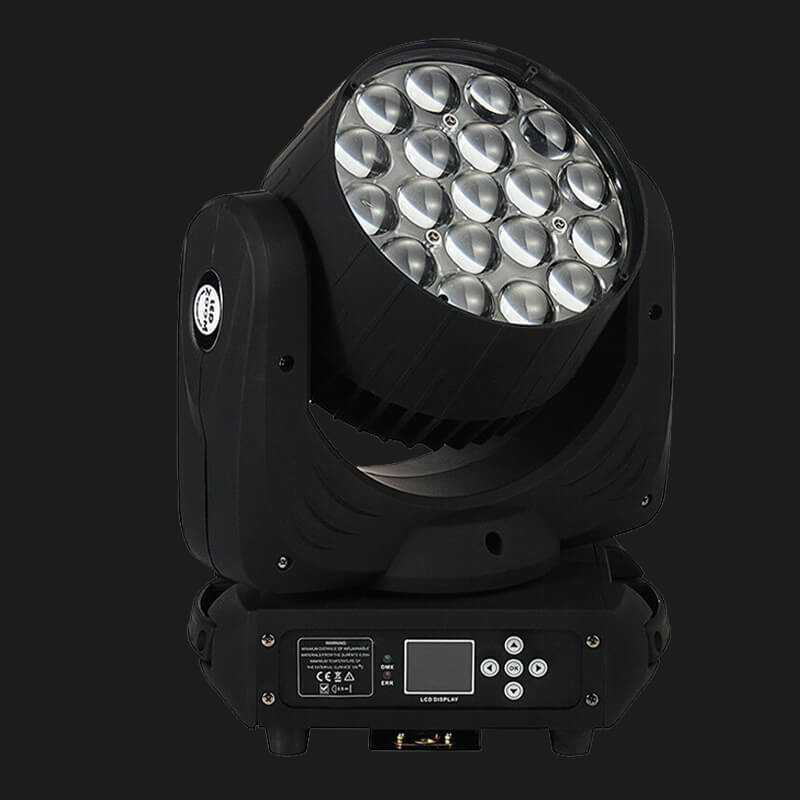 19pcs 15w 4in1 Led Moving Head Zoom Wash Stage Lights Dmx Controller Event Lighting