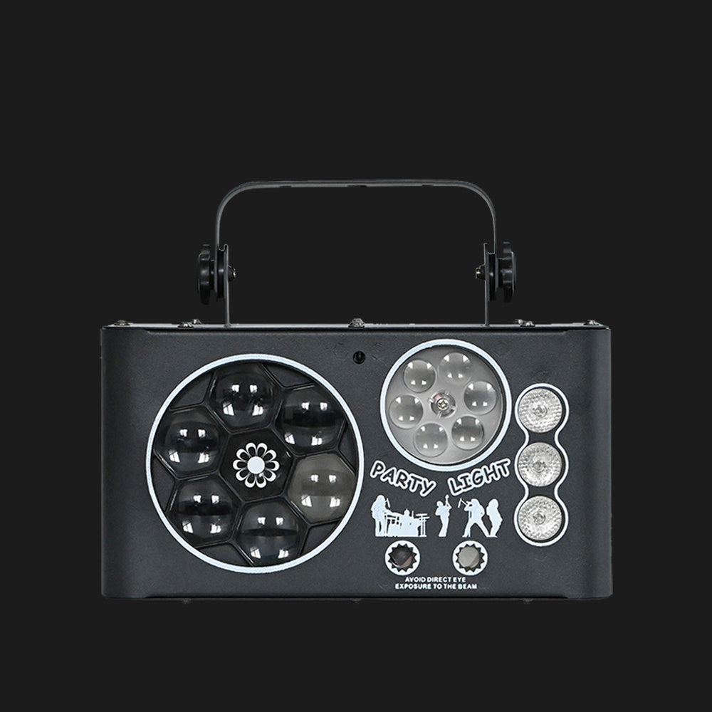 Stage Lights Party Lights 4 in 1 LED Strobe Light Voice Control DMX512 Control