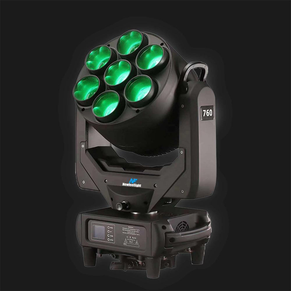 DJ Lights 7pcs 60W Focusing Beam Dyeing Moving Head Lights
