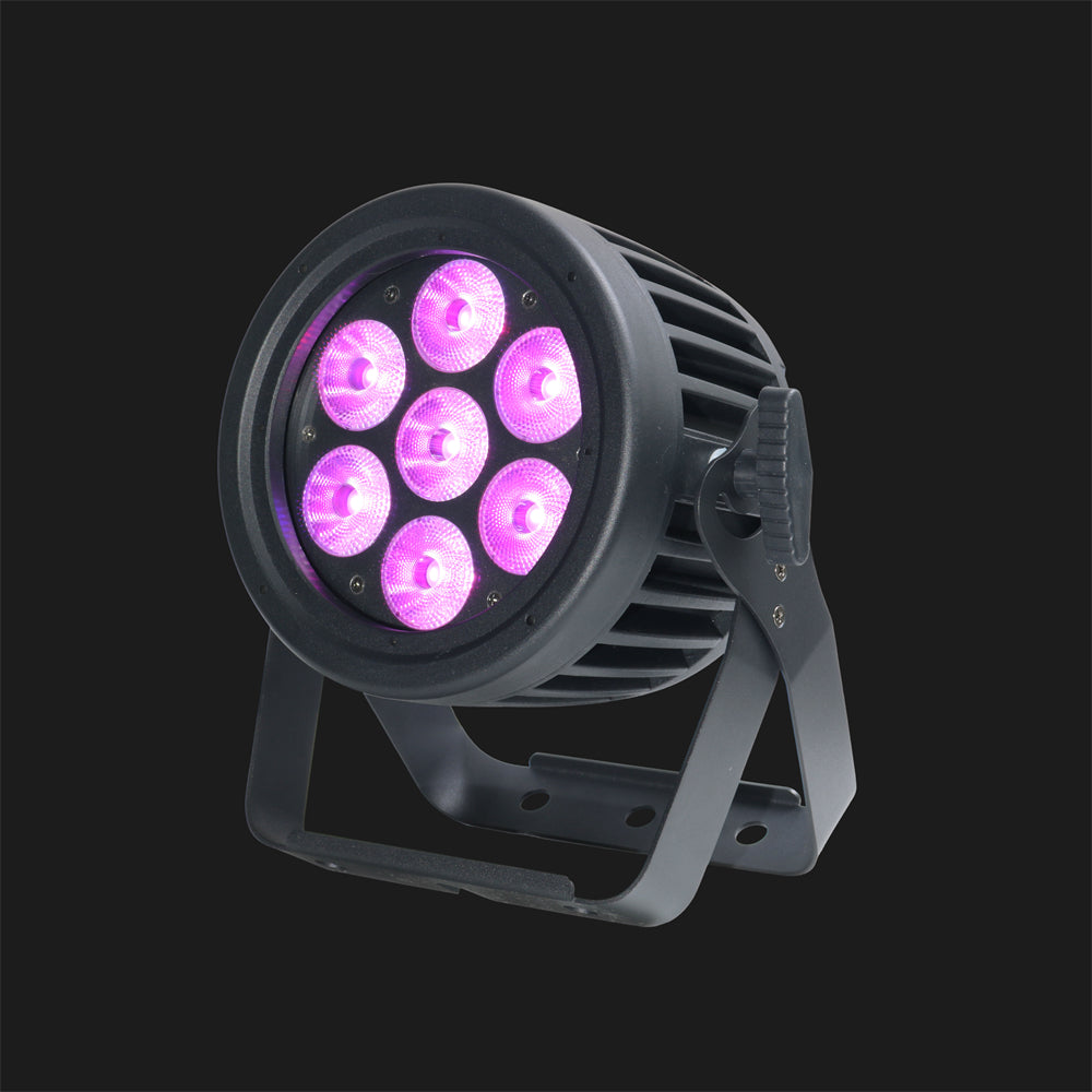 IP65 Waterproof LED Par Lights 7x10W  RGBWA Stage Lighting Effects