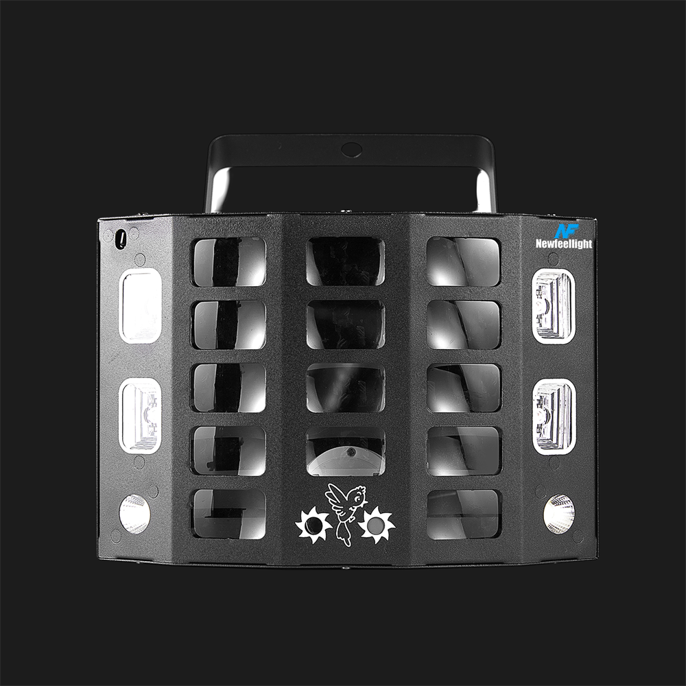 80W Butterfly Laser Lights 5-in-1 Disco Stroboscope with Remote Control