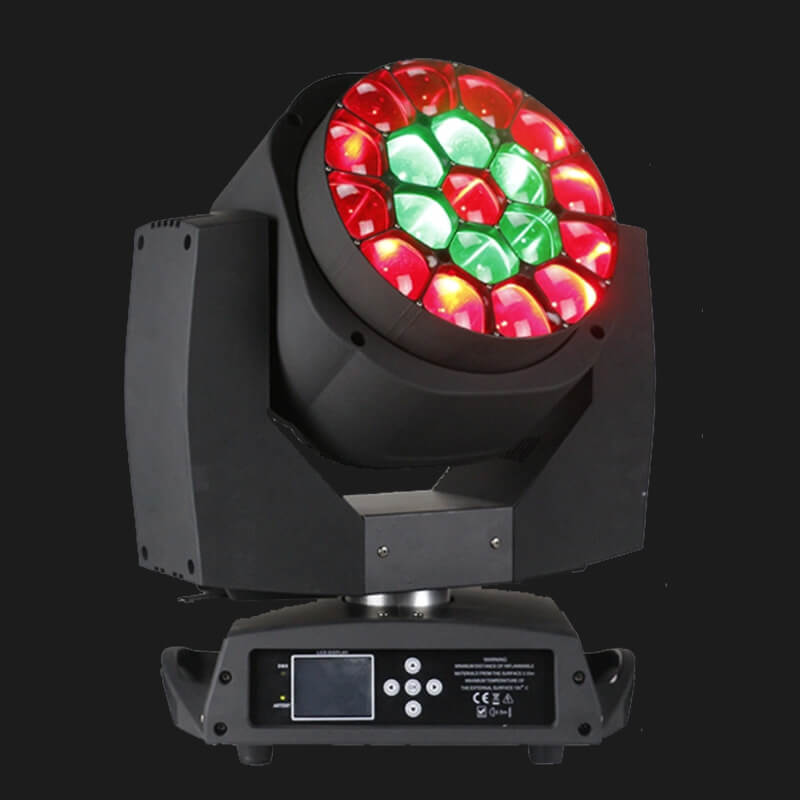 19pcs Big Bee Eye Led Moving Head Lights Zoom Wash Dj Lighting