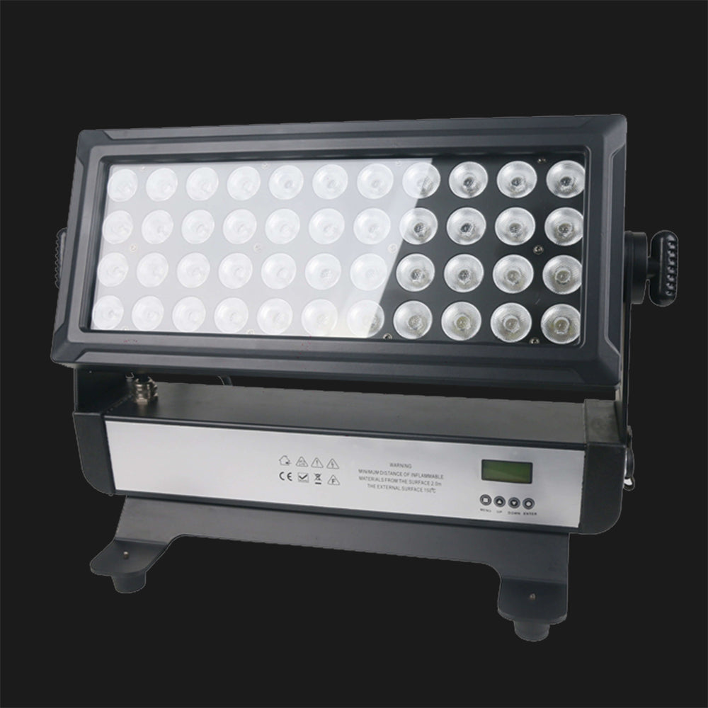 IP65 waterproof 44x10w rgbw led city color light dmx led wash light for garden park bridge building