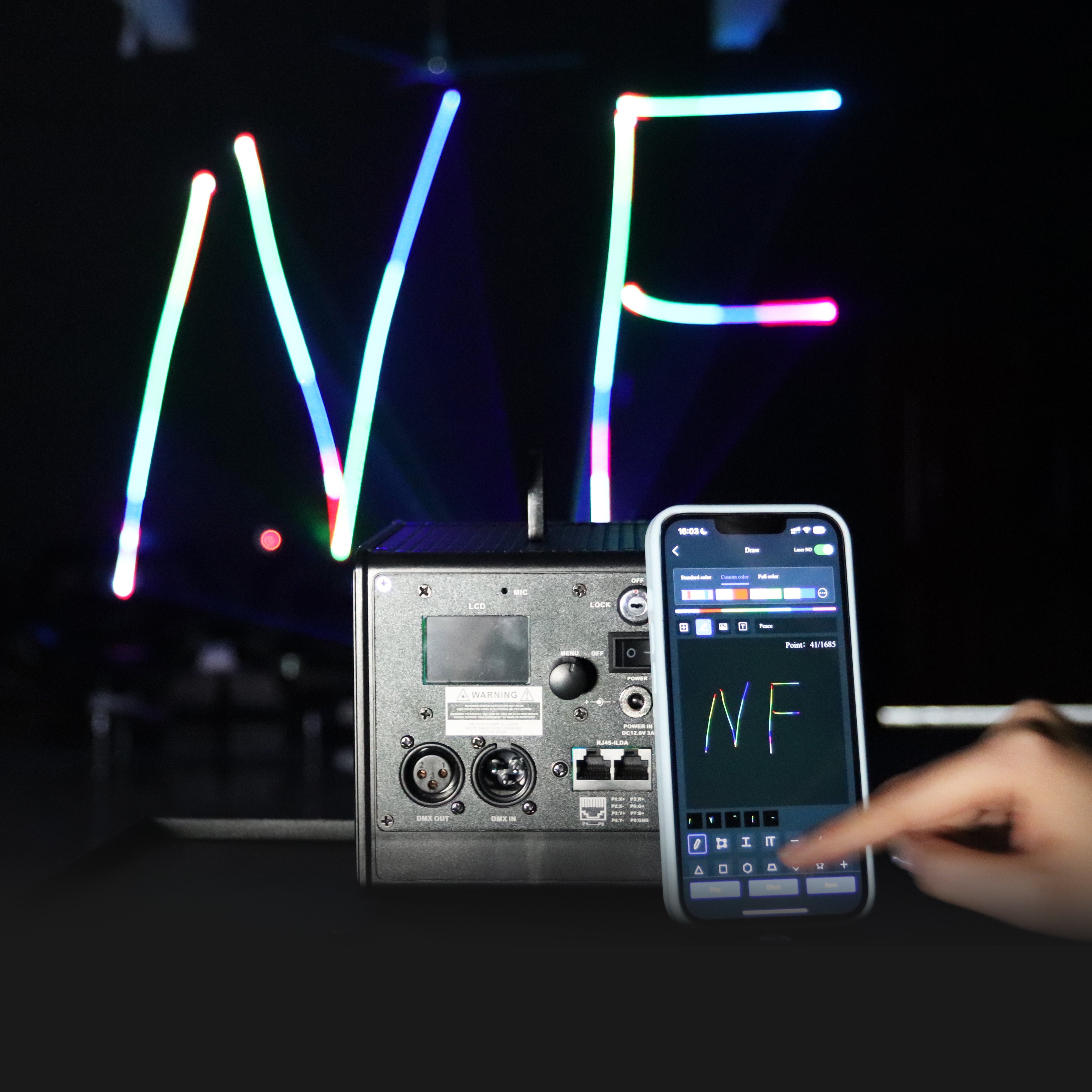 Newfeel LaserCube Battery iOS APP Control 1-5W Wicked Lasers