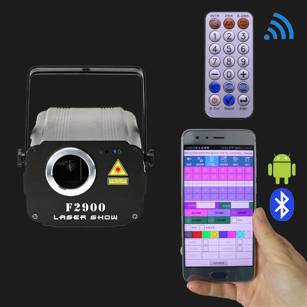 F2 Series APP Control Club DJ Laser Lights Projector Christmas Stage Lights