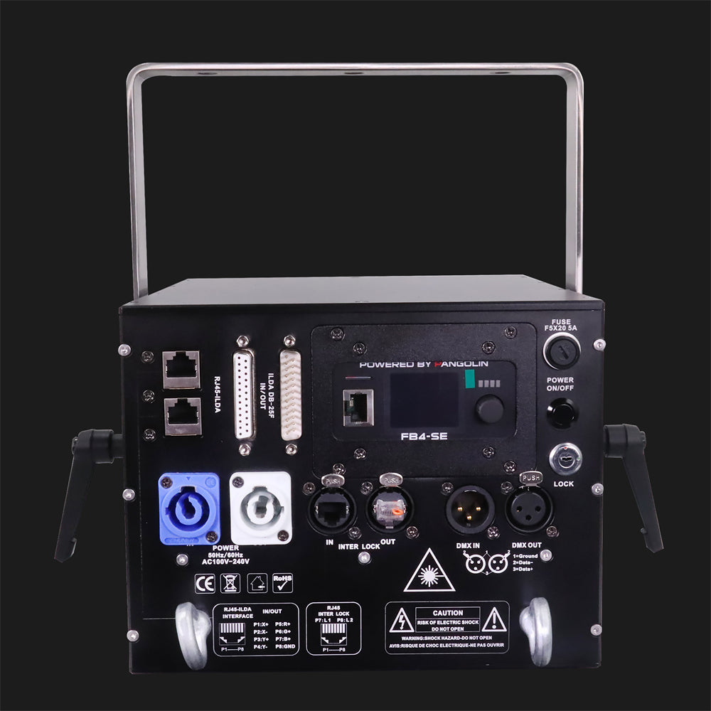 10W 40K Galvanometer Full Color Laser Light Projector Built-in FB4 For Laser Show