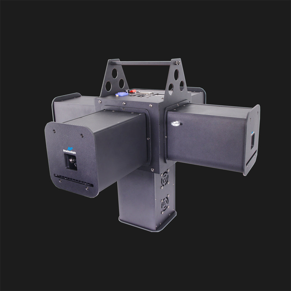 Pro 5W*5-Head RGB Laser Lights With Lifting Winch System DMX512 Laser Show Equipment